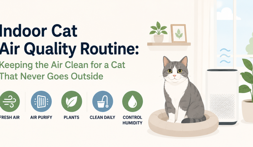 Indoor Cat Air Quality Routine: Keeping the Air Clean for a Cat That Never Goes Outside