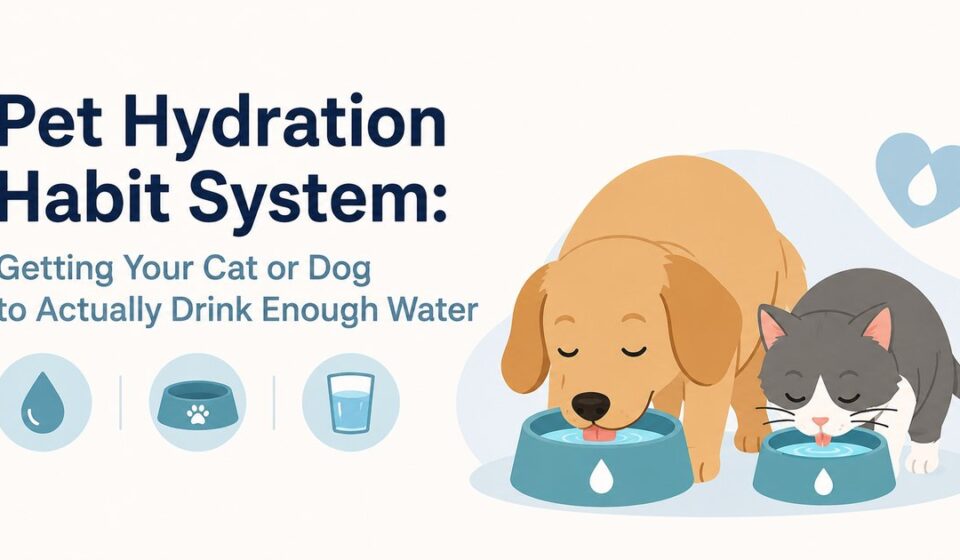 Pet Hydration Habit System: Getting Your Cat or Dog to Actually Drink Enough Water