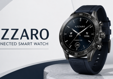 Azzaro Connected Smart Watch displayed in a clean modern product setting