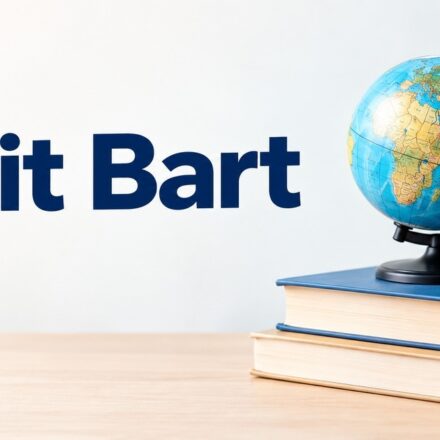 Globe and books representing the meaning and origin of Beit Bart