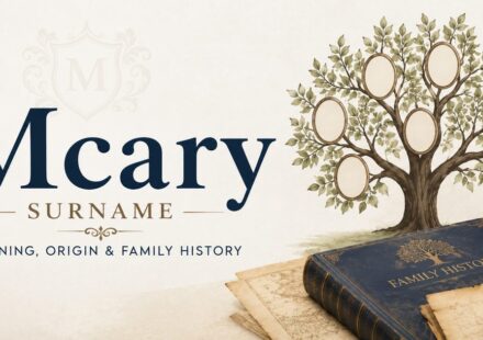 Mcary surname with a family tree representing genealogy and family history