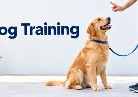 Dog sitting attentively during a professional training session