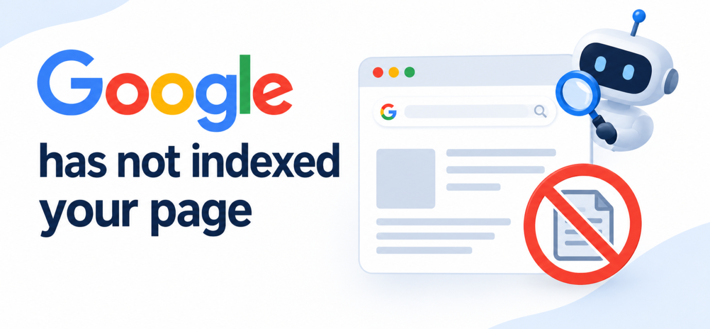 Google has not indexed your page—SEO indexing issue