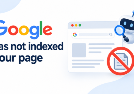 Google has not indexed your page—SEO indexing issue